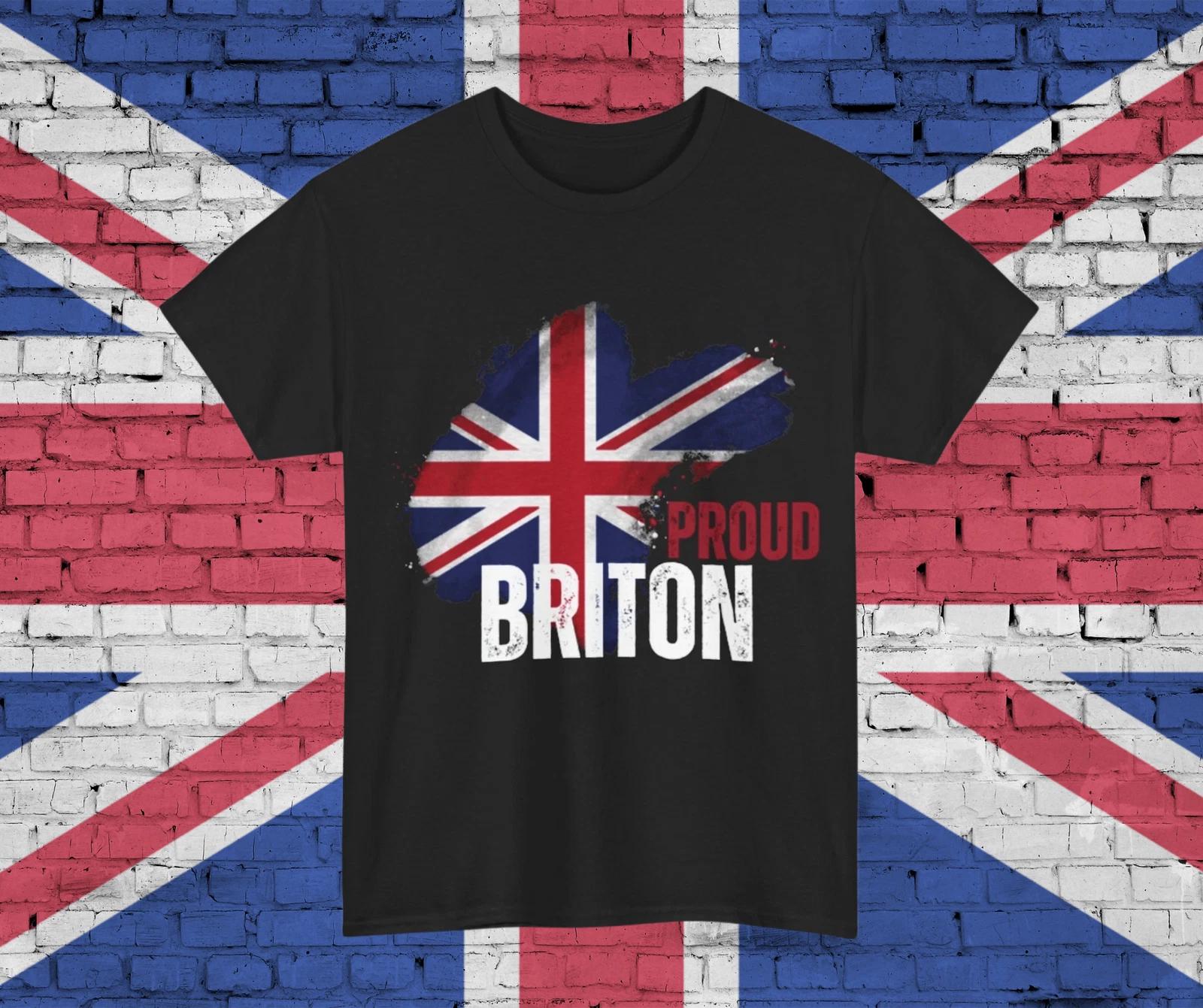 Proud to Be British T-Shirt | Unisex Summer Tee, Patriotic Gift (White Text) M
