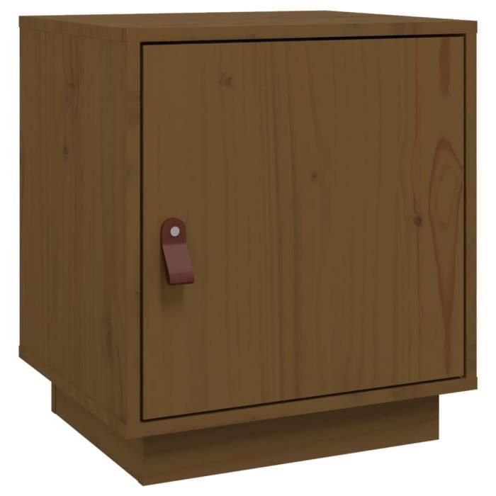VidaXL Bedside Table Honey Brown 40x34x45 Cm Solid Pine Wood818281