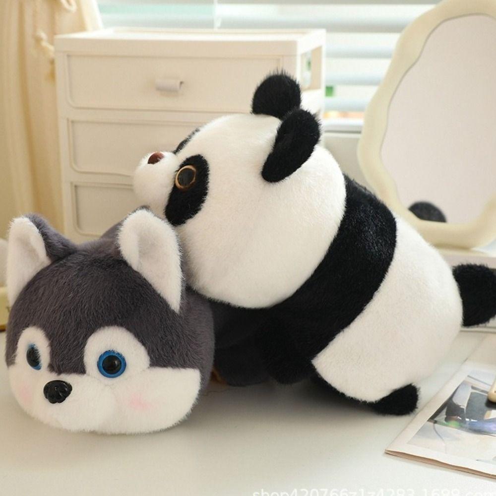 Double-Sided Duck Plush Doll Stuffed Animal Transform Panda Reversible Animal Toys  Home Decoration