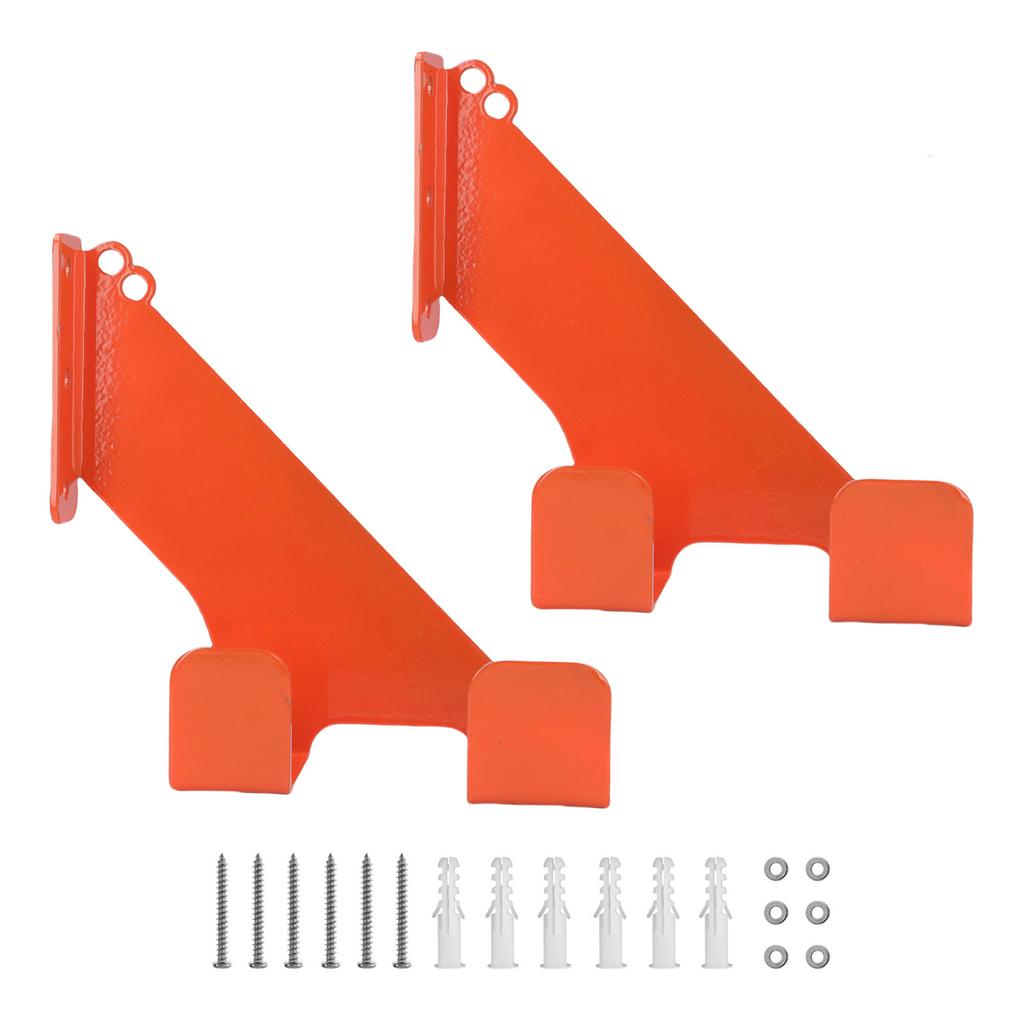 2Pcs Chainsaw Hanger Wall Mount Rack 3 In 1 Heavy Duty Holder with Hook Garage Storage Shed