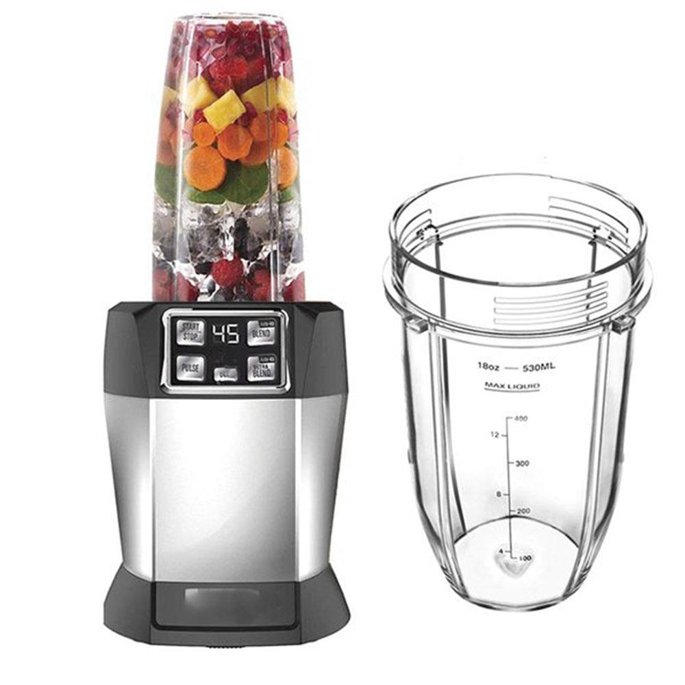 For Nutri Ninja 18 Oz Cup with 2 Sealing Caps, Suitable for 900W/1000W NINJA Juicer Series Blender (2 Pack)