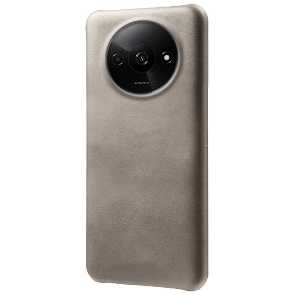 Etui dla Xiaomi Redmi A3 4G/Poco C61 4G, PC pokryte skórą o fakturze cielęcej, cienka osłona