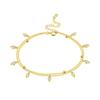 Orstarry S925 Silver Double Star Anklet Women Summer Chain Ankle Bracelet Party Jewelry Gift