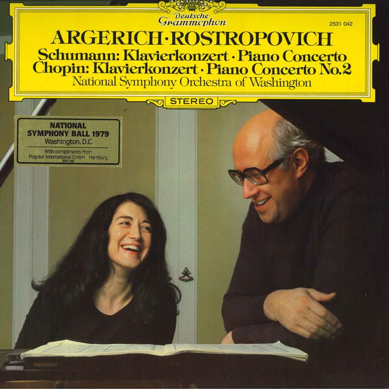 LP Record MARTHA ARGERICH MSTISLAV ROSTROPOV Schumann Piano Concerto in A minor 2531042 DEUTSCHE GRAMMO 1978 Germany Classical Used