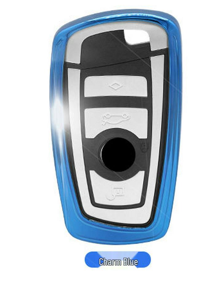 Compatible BMW Key Cover Set: Protective Soft Shell for 3, 5 Series & X5 Remote.