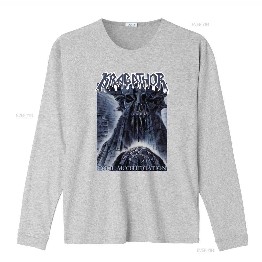New Dtg T Shirt Krabathor Cool Mortification Gothic Skull Design Size S 7XL Vintage Washed Comfortable Casual Unisex Stretched