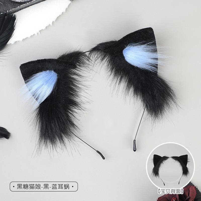 Handmade plush simulated cat ear hair accessories cute kitten headdress cosplay comic exhibition animal ears cat ear headband