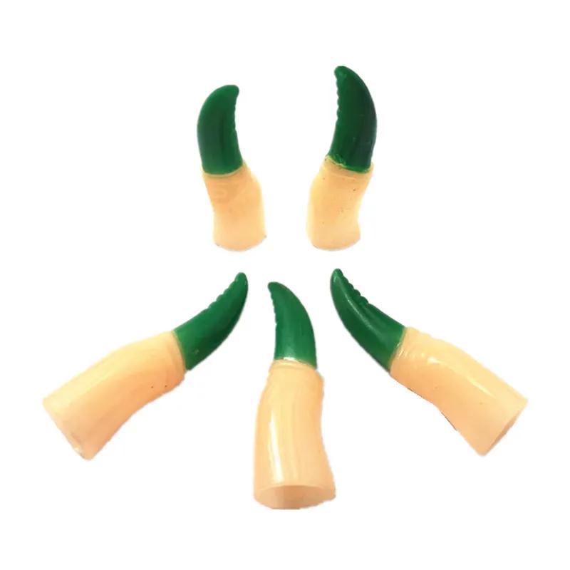 10Pcs Halloween Colorful Vampire Long Nail Finger Cover Holiday Dancing Party Halloween Cosplay Kids Plastic Fake Ghost Fingers