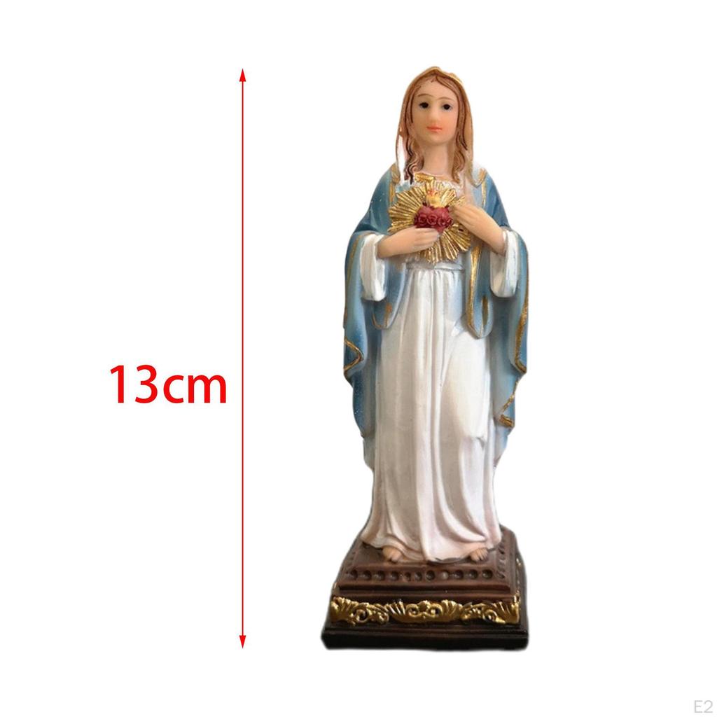 Gesegnete Katholische Skulptur, Religiöse Figur, Kunsthandwerk, Schreibtisch-Dekoration, Marienstatue,