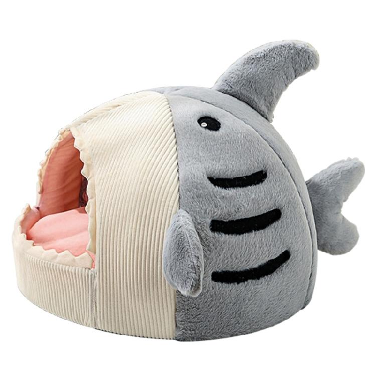 

Pet Bed House Semi-closed Cave Tent for Small Animals Removable Cushion Pad 1