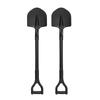 2PCS RC Simulation Metal Shovel Alloy RC Car Shovel Tool for 1 10 RC Crawler Decoration Accessories Black
