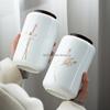1200ML Ceramic Tea Jar with Wooden Cover Tea Storage Box Tea Bag Storage Container Sealed Storage Tank Ceramic Bottle Gift