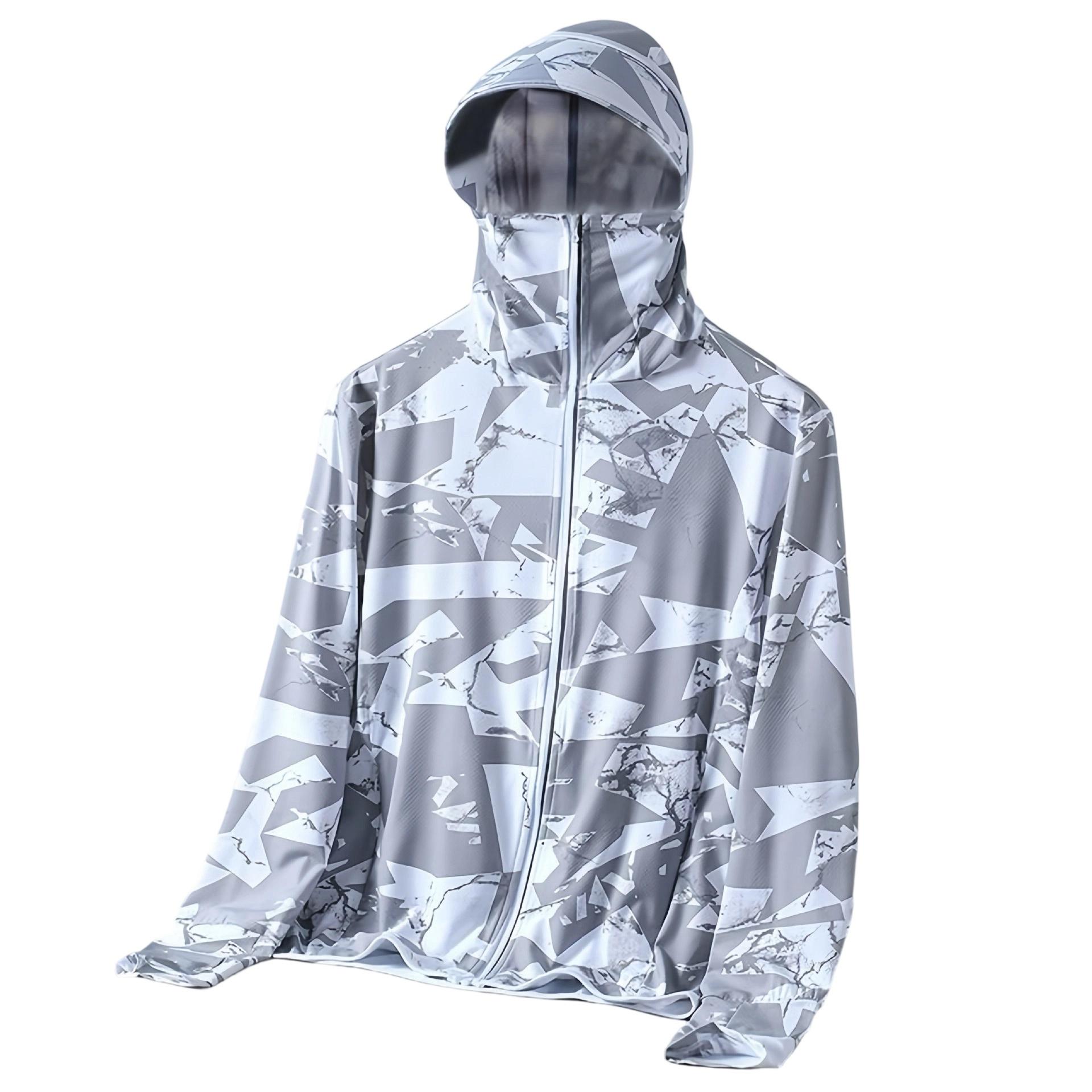 

Men s Sun Clothing Protects Against Rays. Cycling Sun Jacket Lightweight Coat XL білий
