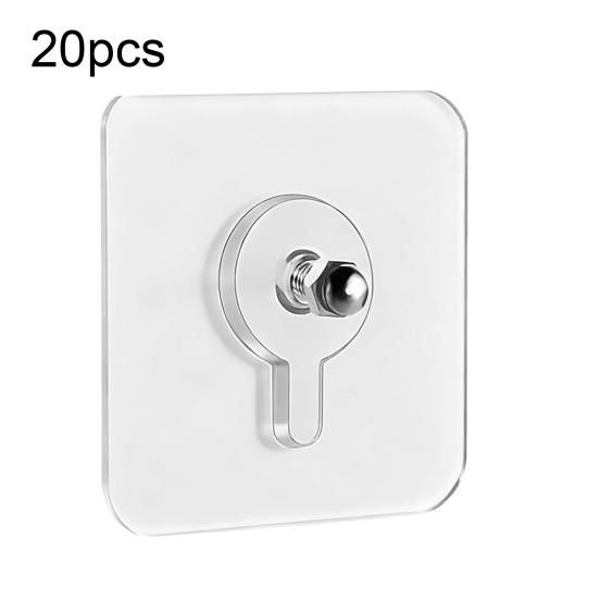 5/10/20Pcs Adhesive Wall Picture Frame without Nails Mount Screw Hooks Wall Hangers Heavy