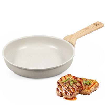 Nonstick Frying Pan Skillet Enduring Frying Pan with Heat Resistant Handle Uniform Heat Conduction Kitchen Cooking Omelette Pan