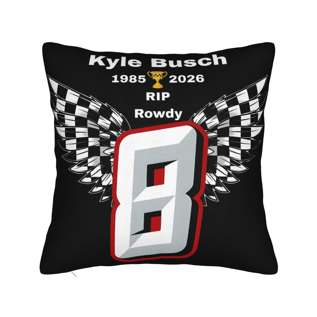 Decorative Pillow Covers Kyle Busch Merch Home Throw Pillow Case Cover Square Multiple Sizes