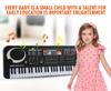 61-Key Children's Electronic Keyboard with Microphone - Educational Musical Toy Piano with Power Supply
