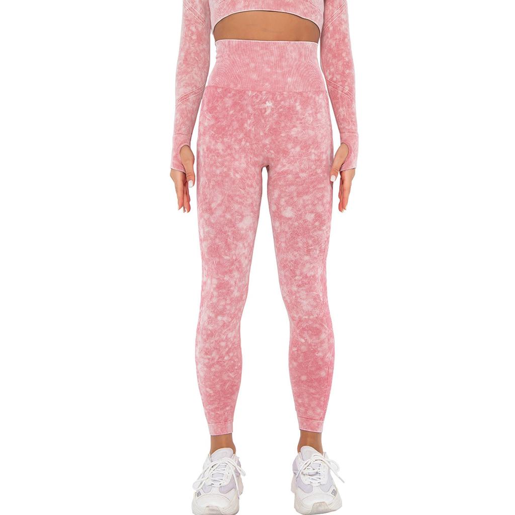 Women's Seamless Knitting High Waist Tight Fitting Hip Lift Motion Yoga Pants