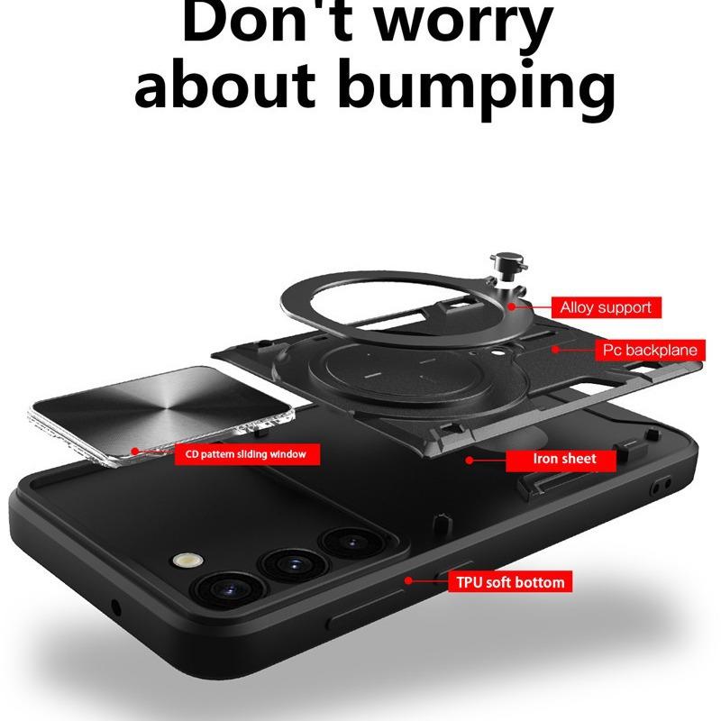 Suitable for Samsung Note20 Car Magnetic Suction Mobile Phone Case Samsung S23ultra Push Window Anti Fall Protection Case