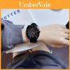 Fashion Silicone Watch Strap With Three Eye Blue Needle Male Quartz Watch For Men