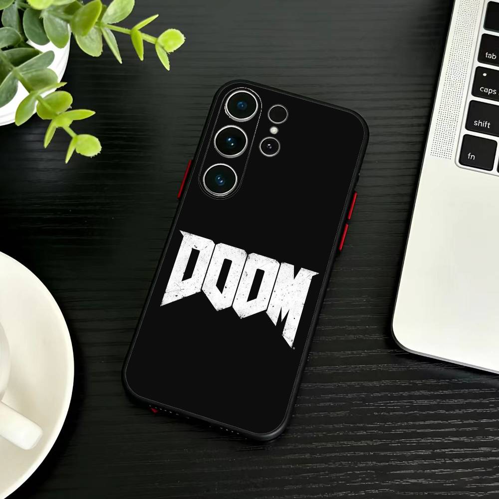G-Game D-doom Phone Case For Samsung S26,S25,S24,S23,S22,S21,S20,Plus,Fe,Lite,Others Black Cover
