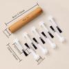 10/50Pcs Multi-functional Replaceable Nail Polish Brush Tips with Dual-Ended Detachable Wooden Handle Manicure Tool