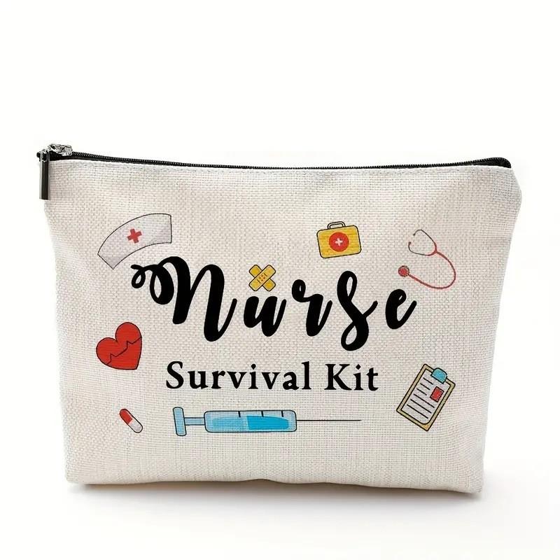 Medical Nurse Day Linen Bag Waterproof Zipper Organizer For Women