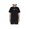 Moncler FW23 Letter Print Crew Neck Pullover Short Sleeve T-Shirt Women Tops Black 8C00028829HP999