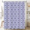 Blue White Tile Pattern Shower Curtain Waterproof Home Decor Bathroom Decoration 180x240cm TPU Material High Density Printing