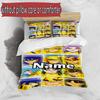 3pcs Duvet Cover Set (1*Duvet Cover + 2*Pillowcase, Without Core), Custom Name Saint Seiya Pattern Bedding Set, Home Bedroom Decor Gift