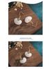 Ancient Gold-Plated Auspicious Cloud Earrings with Imitation Hetian Jade