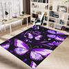1PC Butterfly Flowers Carpet Ultra Soft, Thick & Absorbent, Non Slip Machine Washable Mat for Entryway