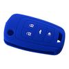 Blue Silicone 4 Buttons Car Remote Key Cover Fob Case Fit for Chevrolet Camaro Cruze Equinox GMC Terrain Lacrosse Buick Encore