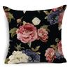 New Pink Black Rose Cushion Covers European Style Flowers Pillow Covers Hot Flowers Pillow Cushion Covers Decorative Couch Sofa