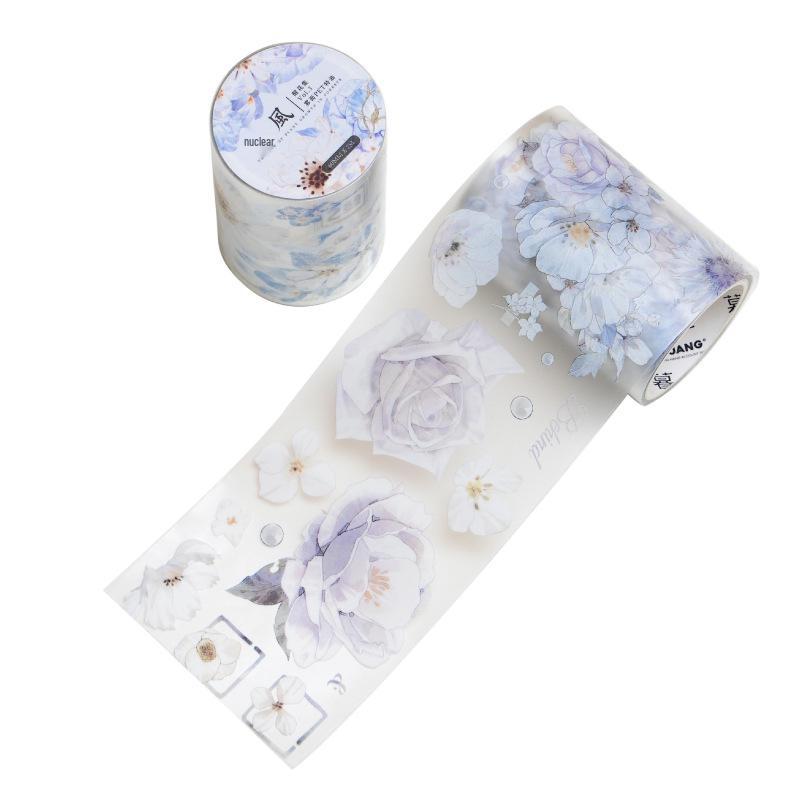 Twilight Pet Special Oil Tape: Awakening Flower Floral DIY Decorative Tape - 4 Designs