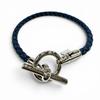 Excellent Bracelet Grenan Clasp Canvas Blue Women Used