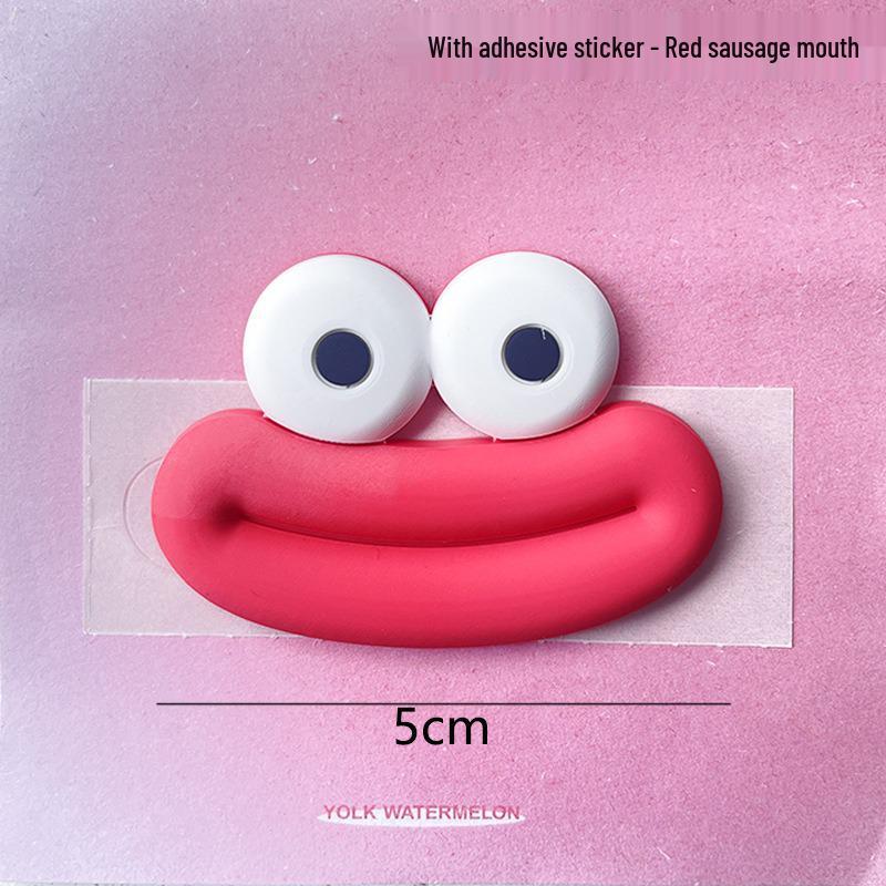 Cartoon Sausage Mouth PVC Charms: DIY Phone Case, Magnet, Shoe Accessories