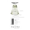 Women Triangle Large Capacity Nylon Backpack with Adjustable Straps for Daily Commute Travel