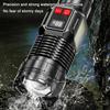 10000Lumens Super Bright Long Range LED Flashlight Outdoor Waterproof Flashlight Camping Lantern Torch Zoom Flashlight High Power Led Flashlight