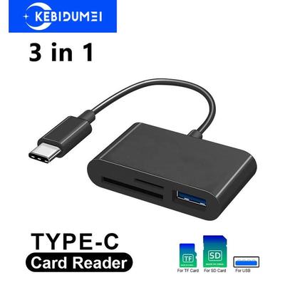 Lettore di Schede Tipo C SD TF Lettore di Schede di Memoria Adattatore USB C OTG Trasmettitore Dati ad Alta Velocità per Macbook Huawei Samsung Xiaomi