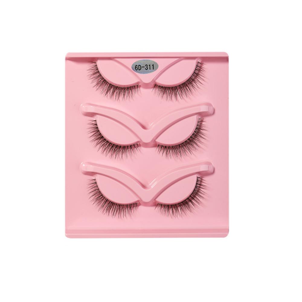 Clear Band Cat Eye False Eyelashes Natural Long 3D Faux Mink Lash Eye Makeup Tools