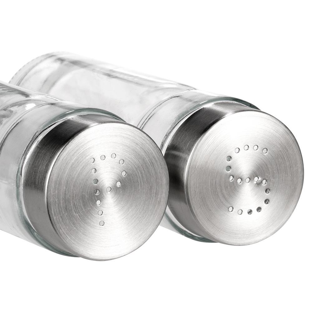 Large Salt Shaker Pepper Shaker Set Containers for Salt Pepper Glass 170 Ml
