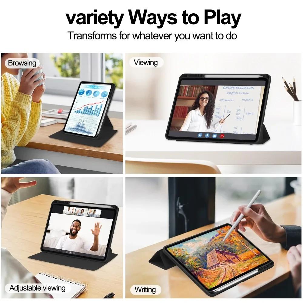 360 Rotation Cover For Pad 7 Case with Pencil Holder Cover For Coque Pad 7 Pro Mi Pad 7 Case 11.2"Tablet Case