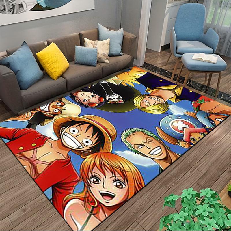 "Anime Colorful Cartoon Characters Carpet for Bedroom or Living Room" Suitable for Use As an Anti-slip for Living Room Bedroom Sofas