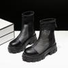 Fashion Aphixta Plus Big Size 42 43 Summer Breathable Platform Boots Lace-up 6cm Thick Sole Women Back Zipper Height Increasing Boots