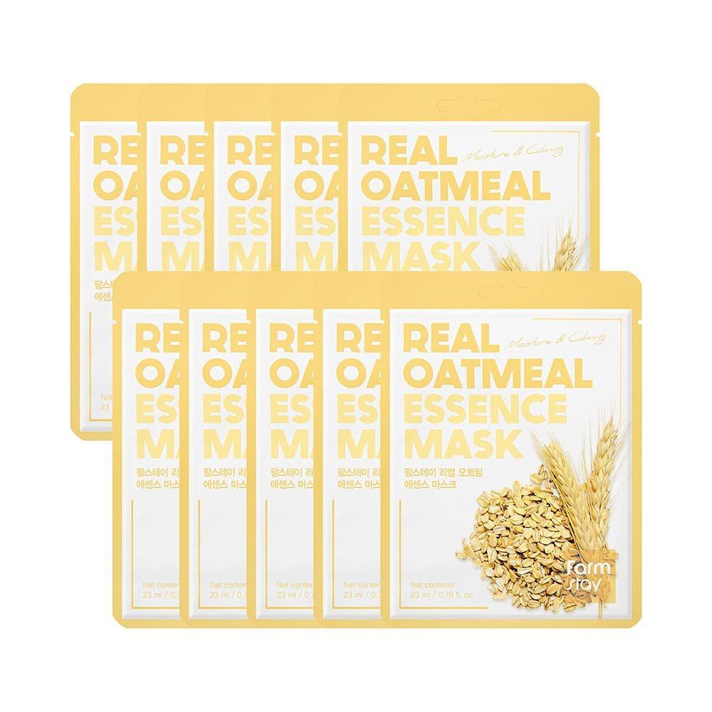 Farmstay Real Oatmeal Essence Mask (23ml x 30ea) - Hydrating & Nourishing