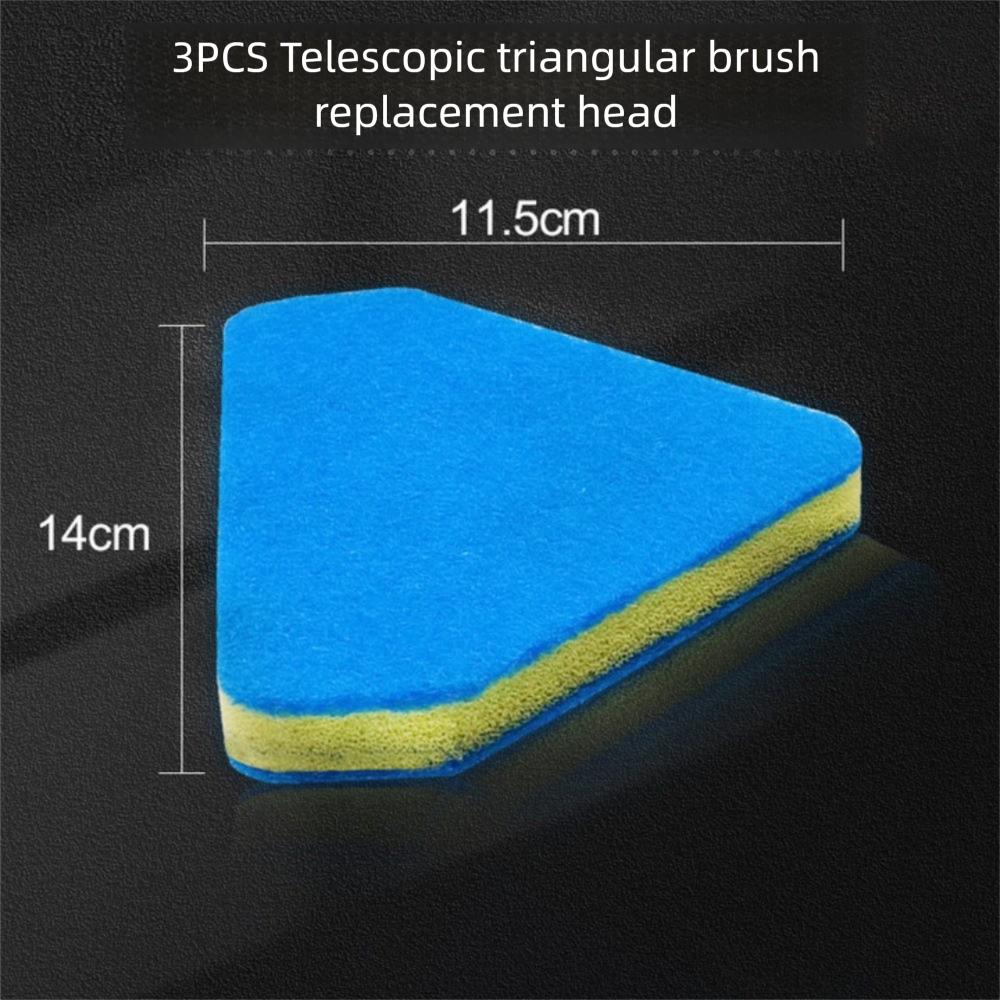 Gifts Long-handled Fish Tank Brush Double-Sided Adjustable Fish Tank Sponge Brush Retractable Sponge Cleaning Brushs