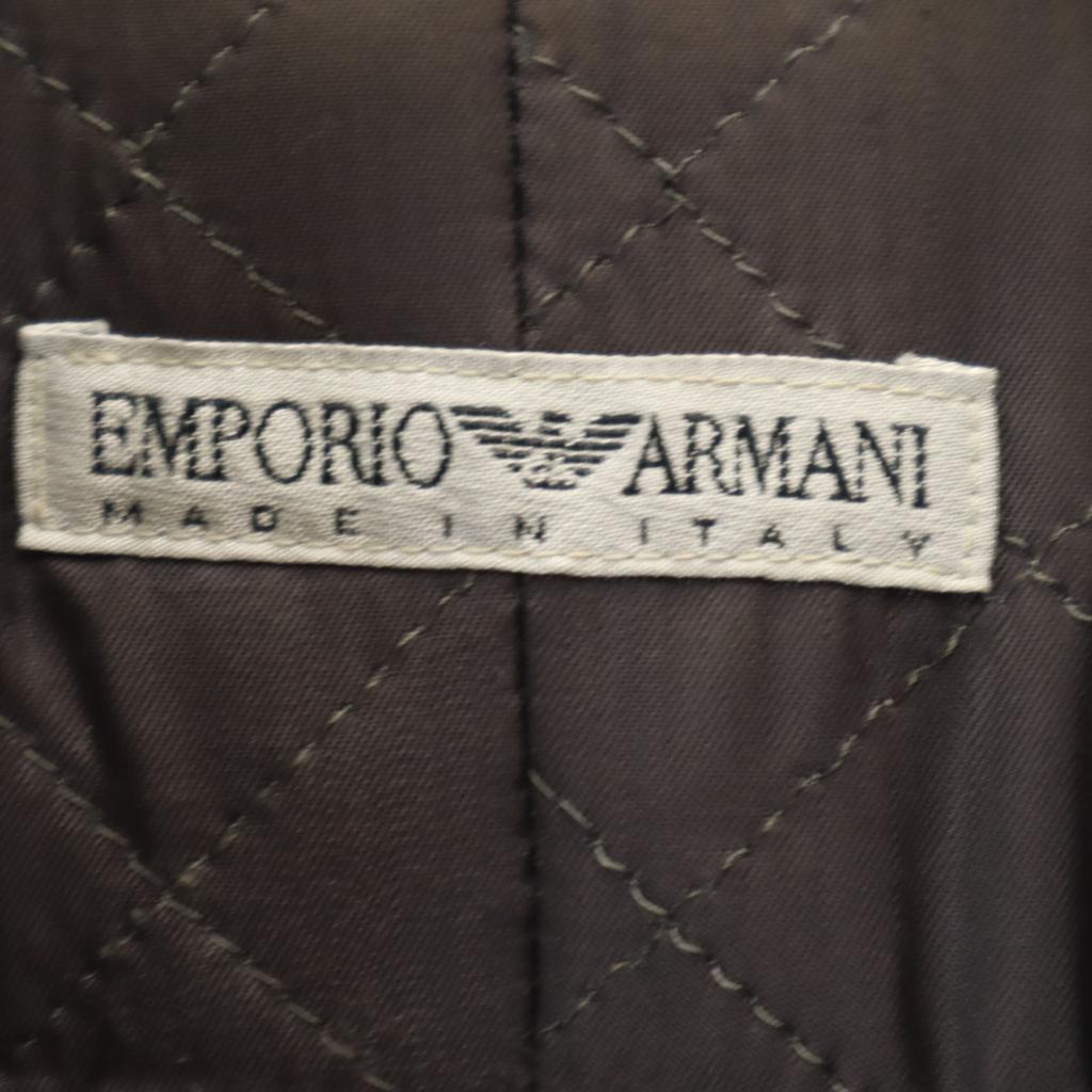 Emporio Armani 90s Made In Italy Old Check Pattern Tailored Jacket Men's Used