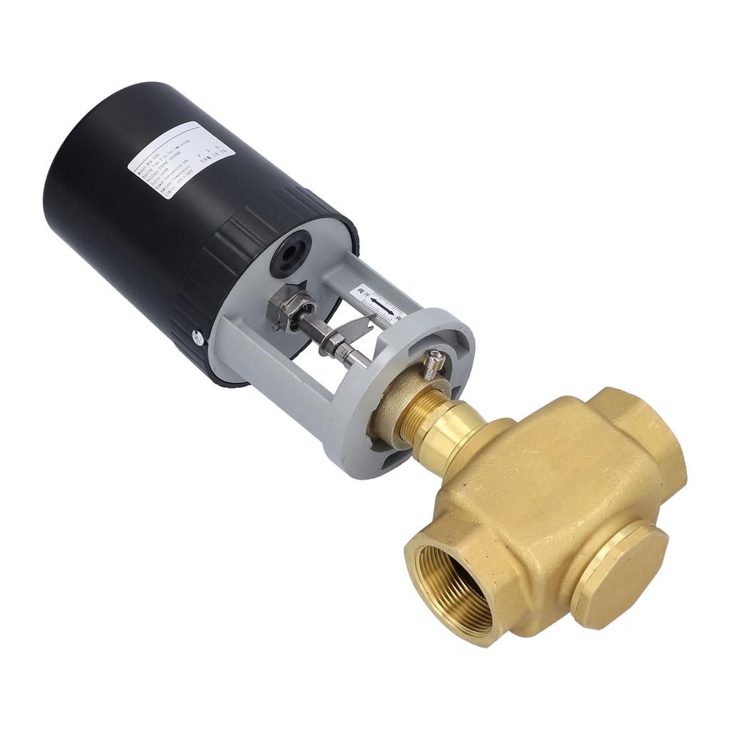 Electric Motorized Valve Regulating Control Brass BSP 2 Way AC 220V for Industry