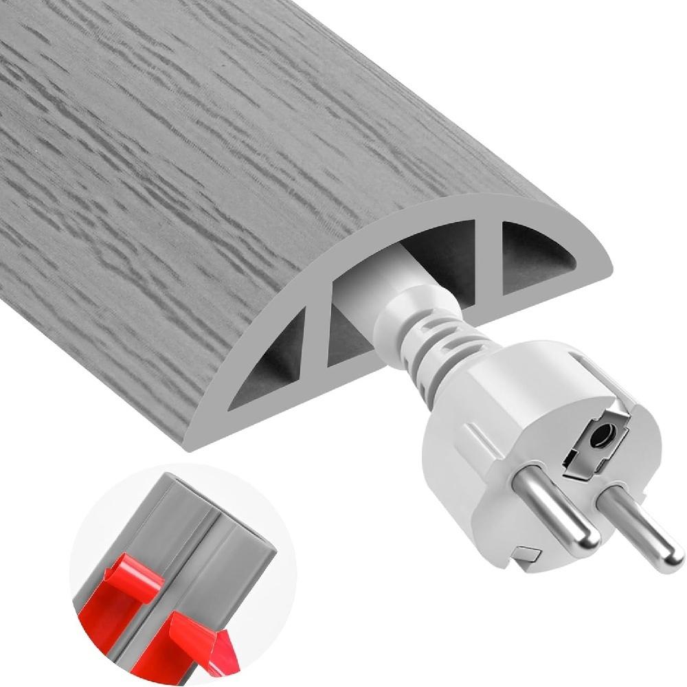 1pc 1m/2m/3metersX3cm Floor Cord Cover PVC Cord Protector Floor, Hide Extension Floor Wire Covers for Floor Cable Cover